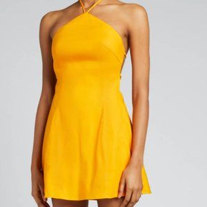 Cult Gaia Jordana Dress, orange, size small